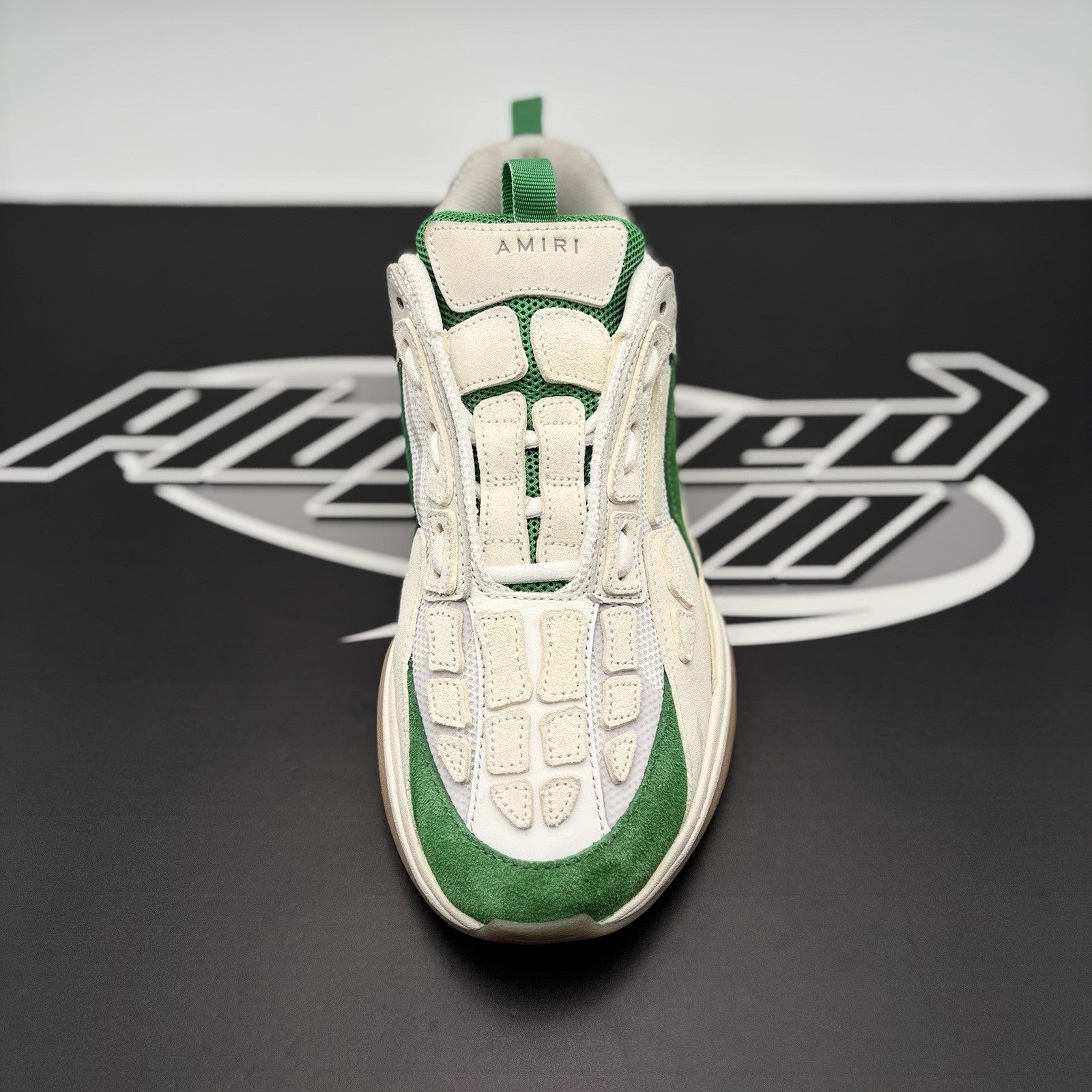 Size 43 (10 US) - Amiri Bone Runner ' Tennis Green ' | EXCELLENT!