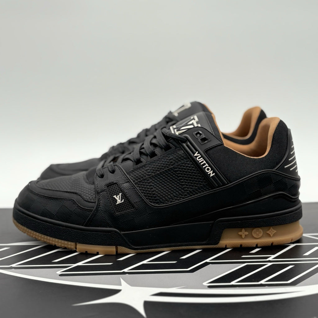 Size 11 LV (12-12.5 US) Louis Vuitton Trainer ' Black Brown ' | GREAT CONDITION!