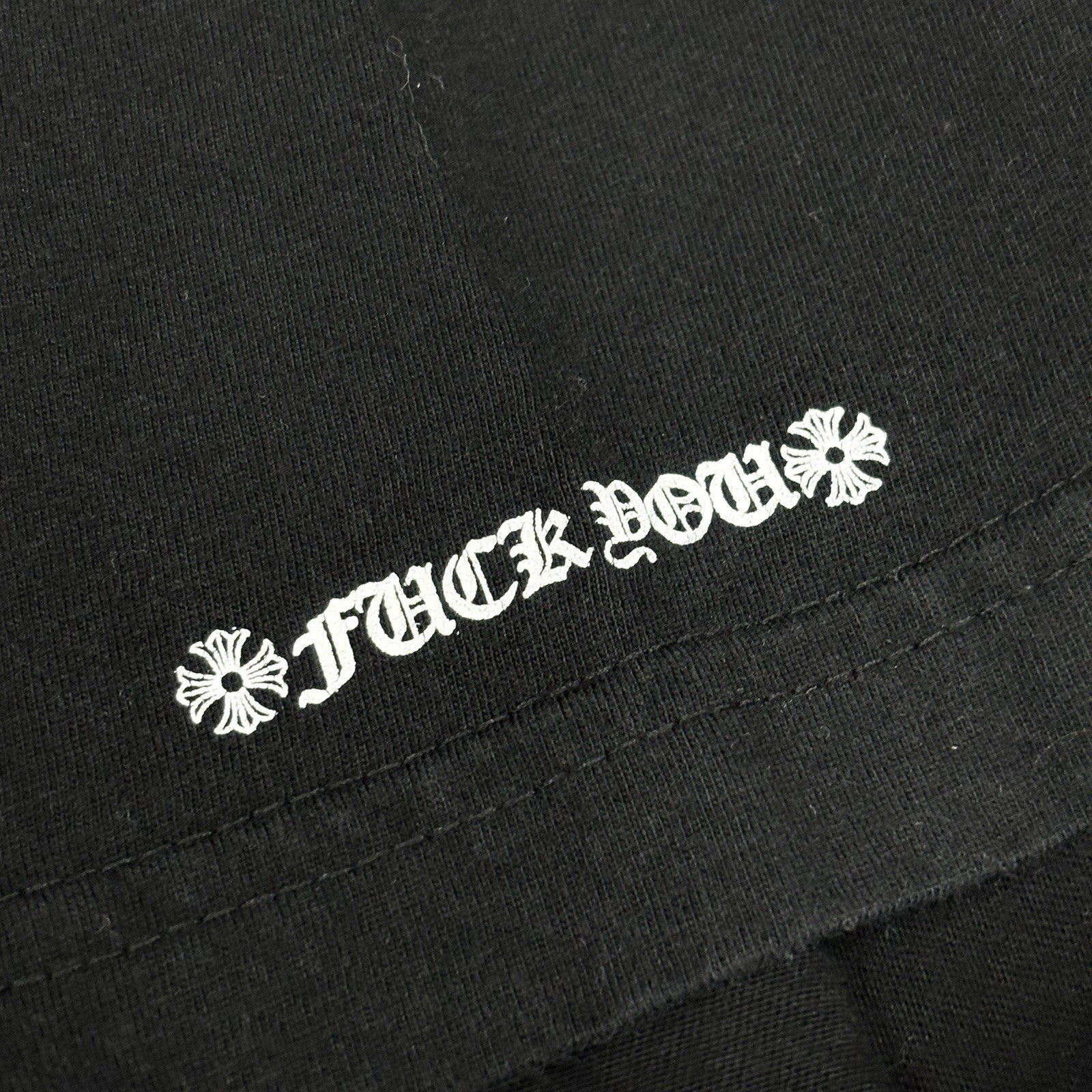 Size XL - Chrome Hearts Scroll Logo T- Shirt ' Black ' | EXCELLENT!