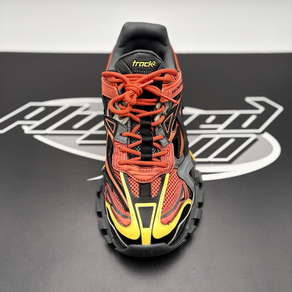 Size 43 (10 US) - Balenciaga Track.2 ' Orange, Yellow, Black ' | GOOD CONDITION!