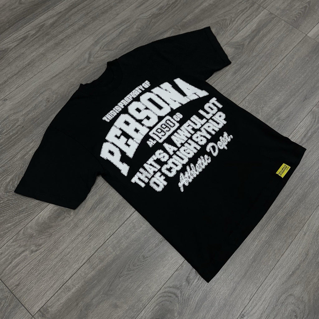 Size XL - That’s A Awful Lot Of Cough Syrup X Persona T-Shirt ' Black ' | NEW!