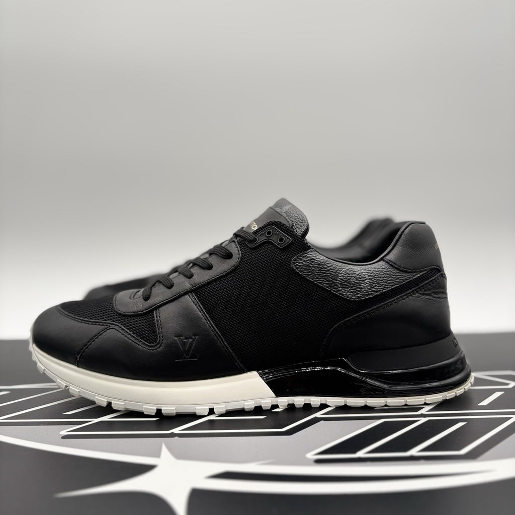 Size 7.5 LV (8.5-9 US) Louis Vuitton Run Away Sneaker ' Black White ' | GOOD!