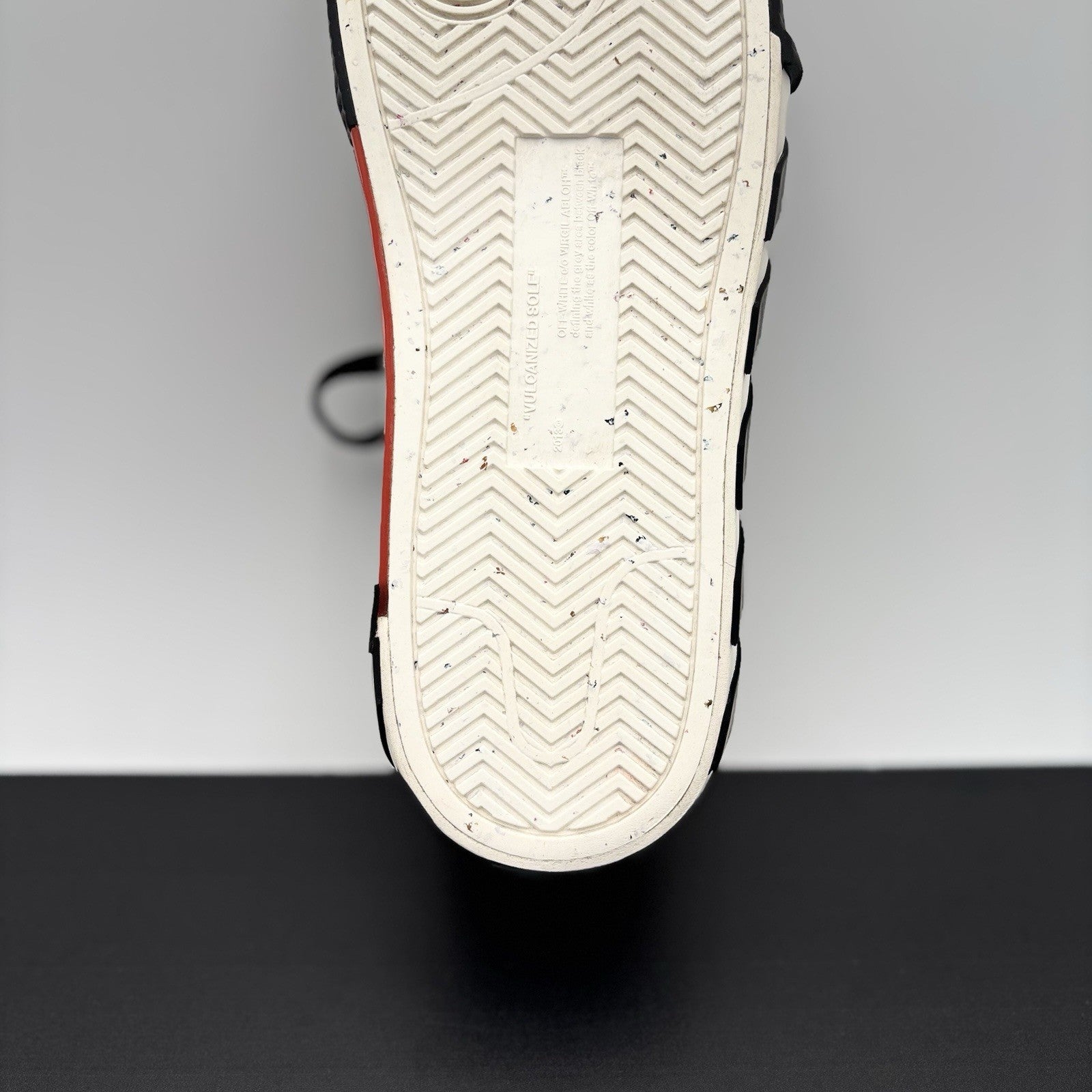 Size 41 (8 US) Off-White Vulc Sneaker ' Canvas White, Black ' | GOOD CONDITION!