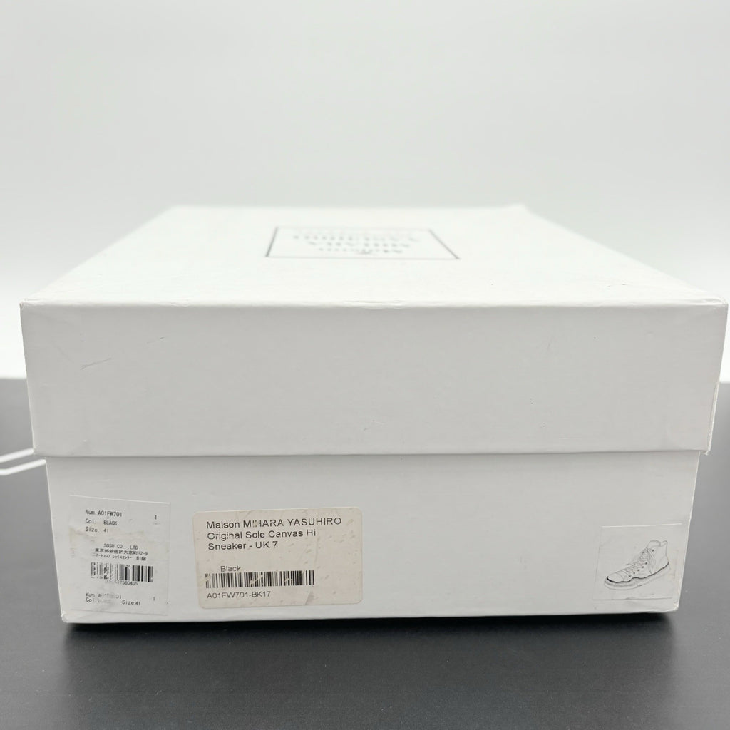 Size 41 (8 US) Maison Mihara Yasuhiro Peterson OG Sole Canvas High ' Black '