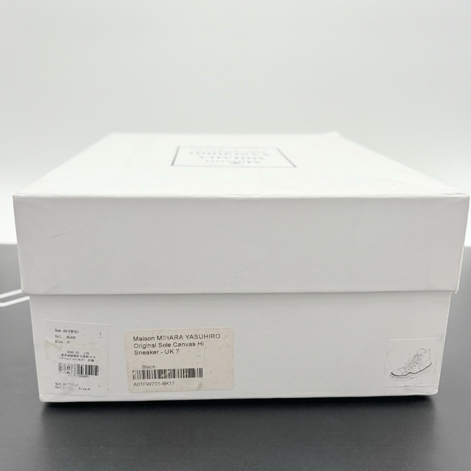 Size 41 (8 US) Maison Mihara Yasuhiro Peterson OG Sole Canvas High ' Black '