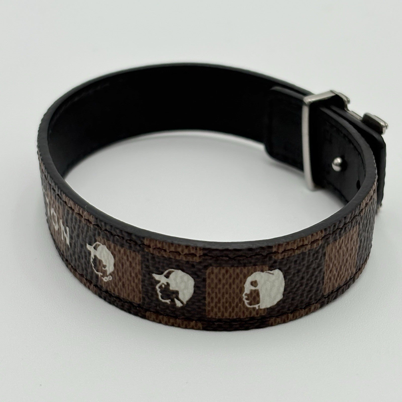 Louis Vuitton X Nigo Phriendship Flower Damier Reversible Bracelet ' Brown '