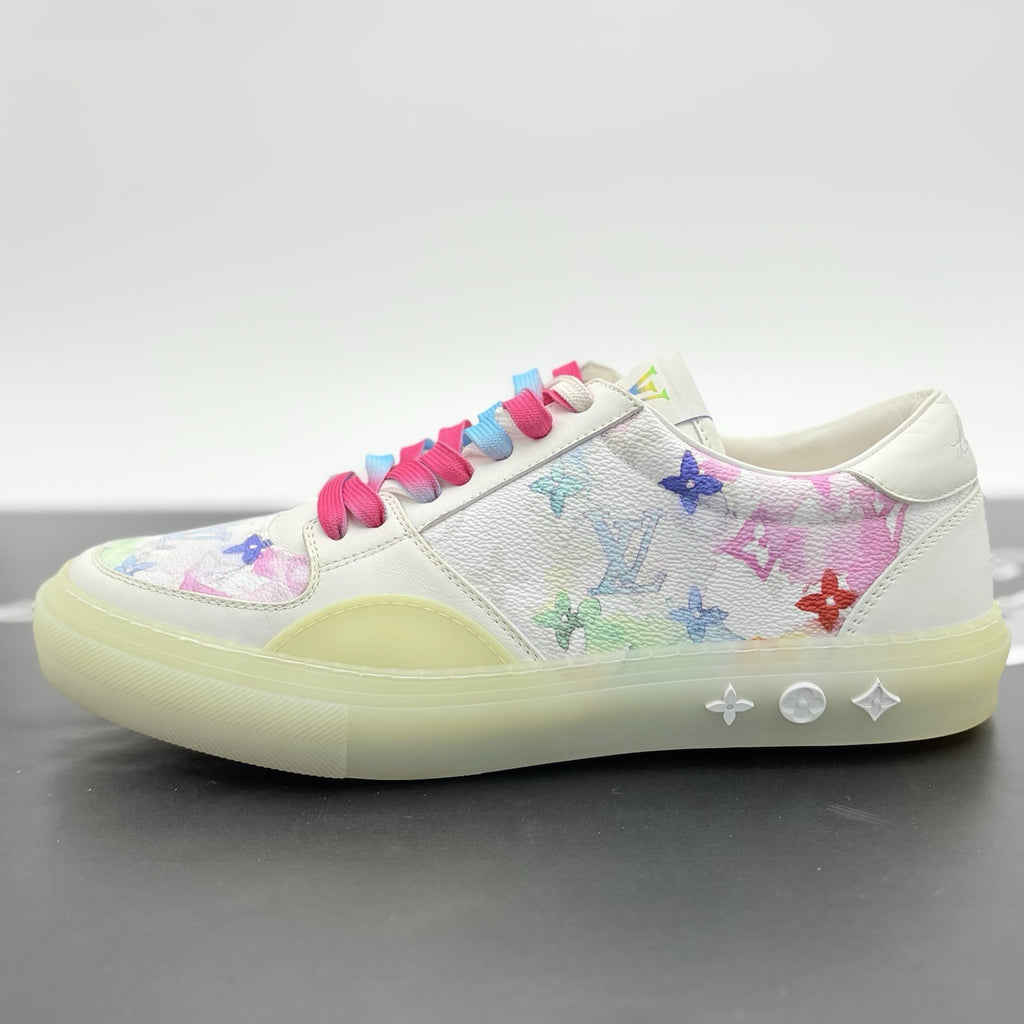 Size 8 LV (9-9.5 US) Louis Vuitton Ollie ' White Rainbow Monogram ' | GREAT COND