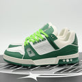 Size 7 LV (8-8.5 US) Louis Vuitton LV Trainer ' Green ' | EXCELLENT!