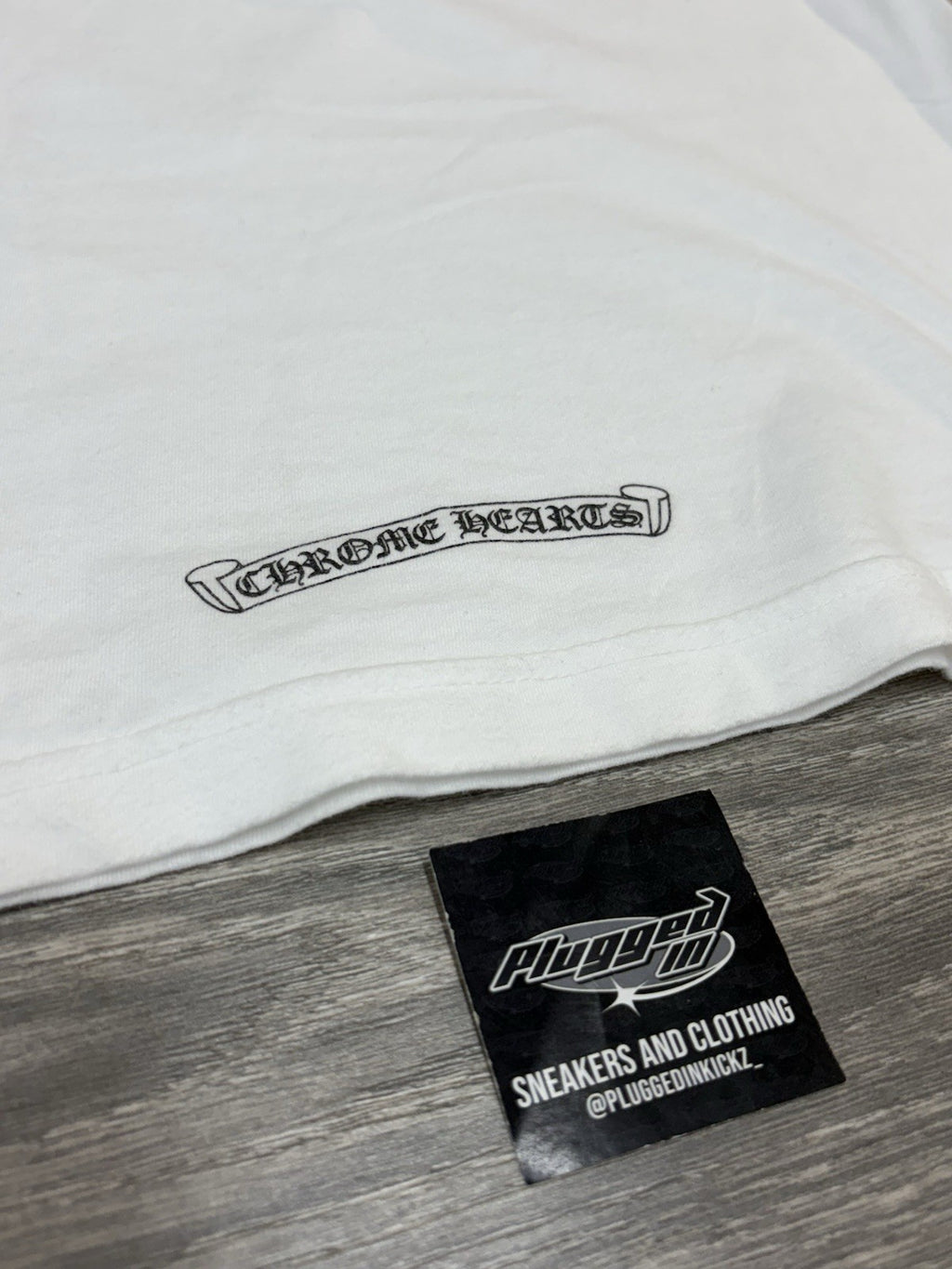 Size Small - Chrome Hearts Plus Cross Short Sleeve T-Shirt ' White ' | GOOD COND
