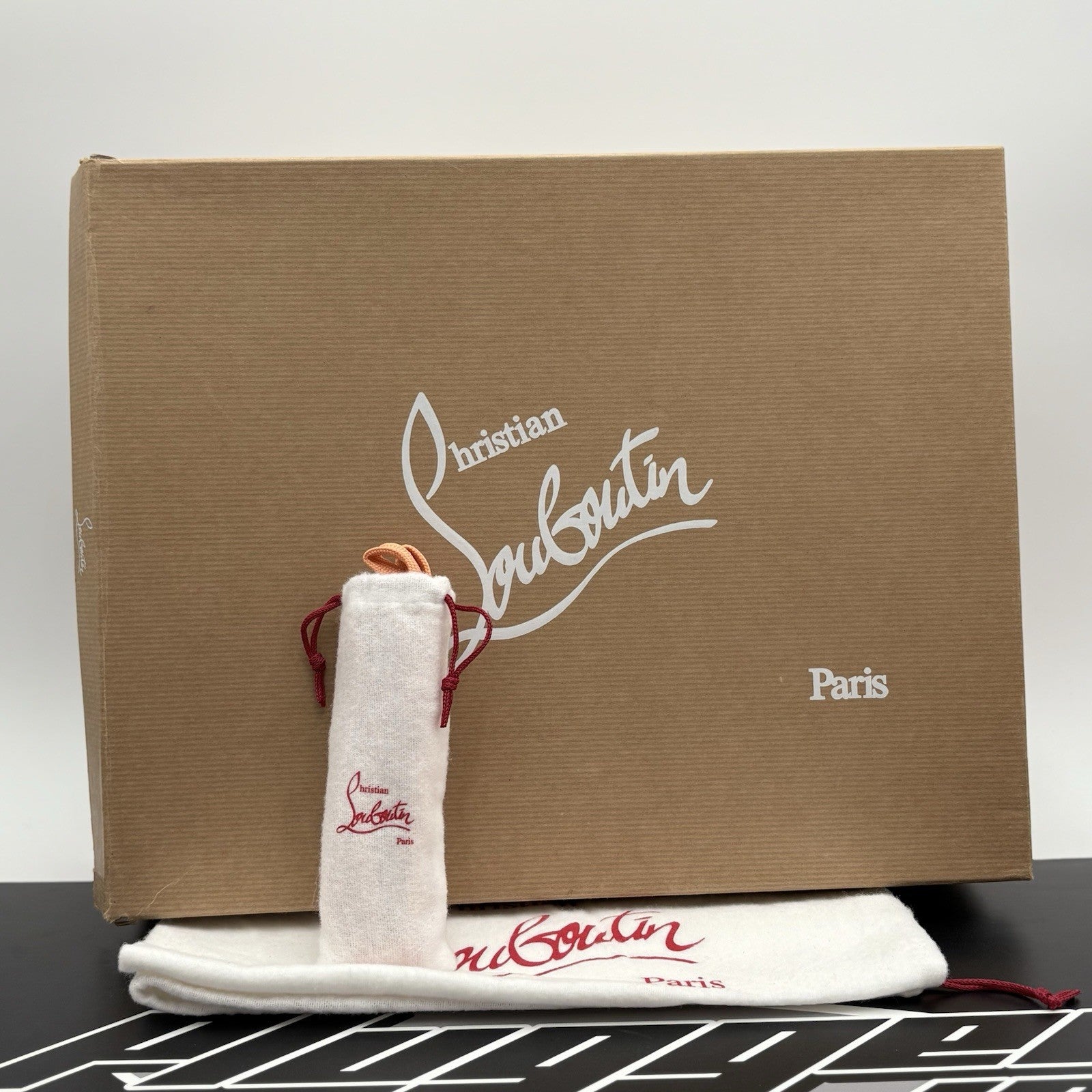 Size 45.5 (12.5 US) - Christian Louboutin Spikes ' Peach Orange ' | BRAND NEW!