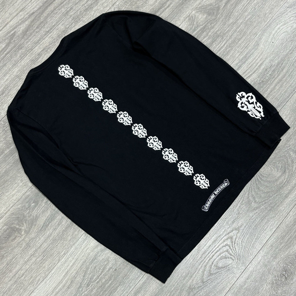 Size S - Chrome Hearts Dagger & Vine Spine Long Sleeve ' Black ' | SUPER CLEAN!