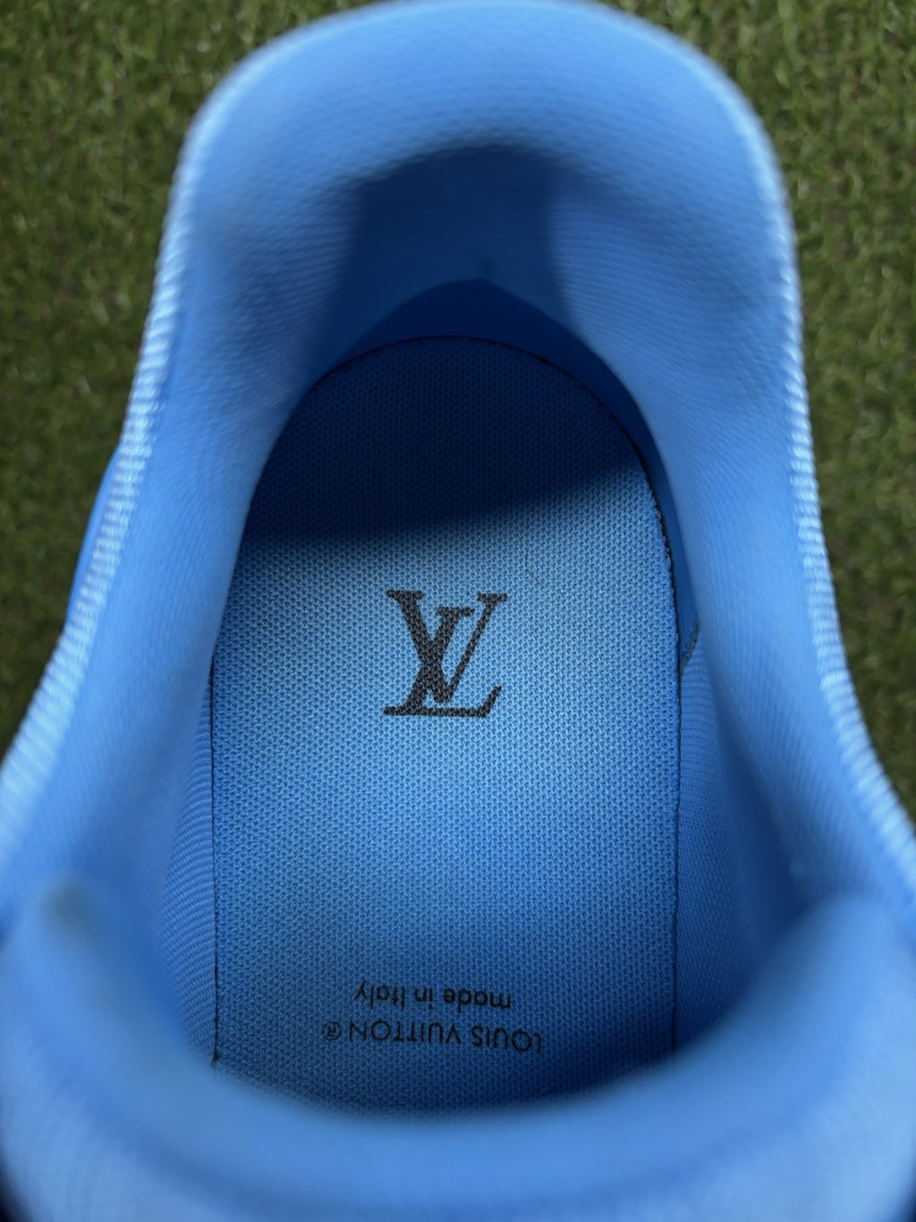 Size 7 LV (8-8.5 US) - Louis Vuitton Trainer ' Blue, Black ' | GREAT CONDITION!