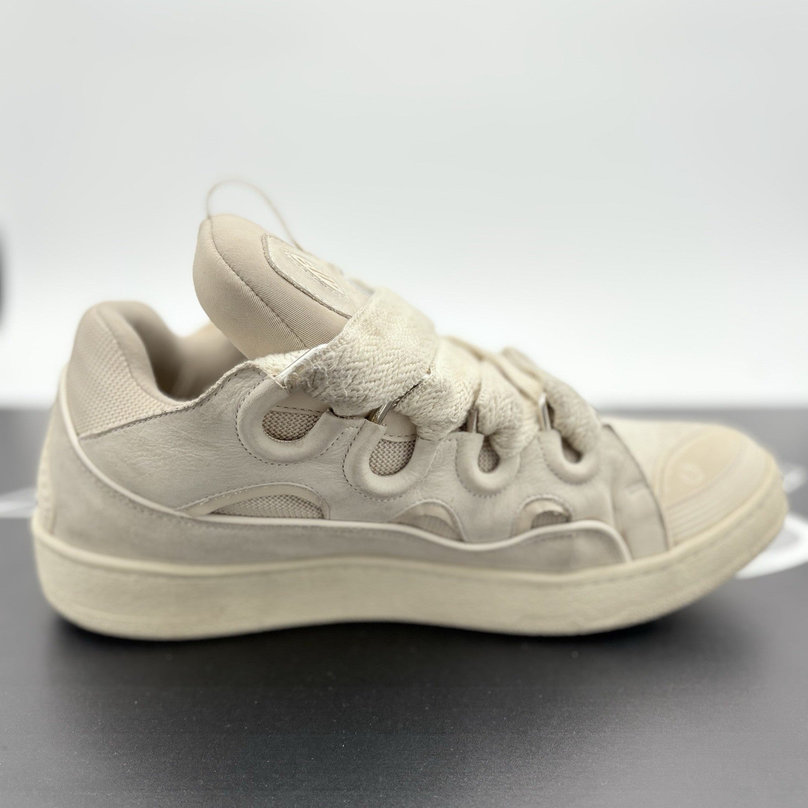 Size 46 (13 US) Lanvin Curb Sneaker ' Monochrome Peach ' | GOOD CONDITION!