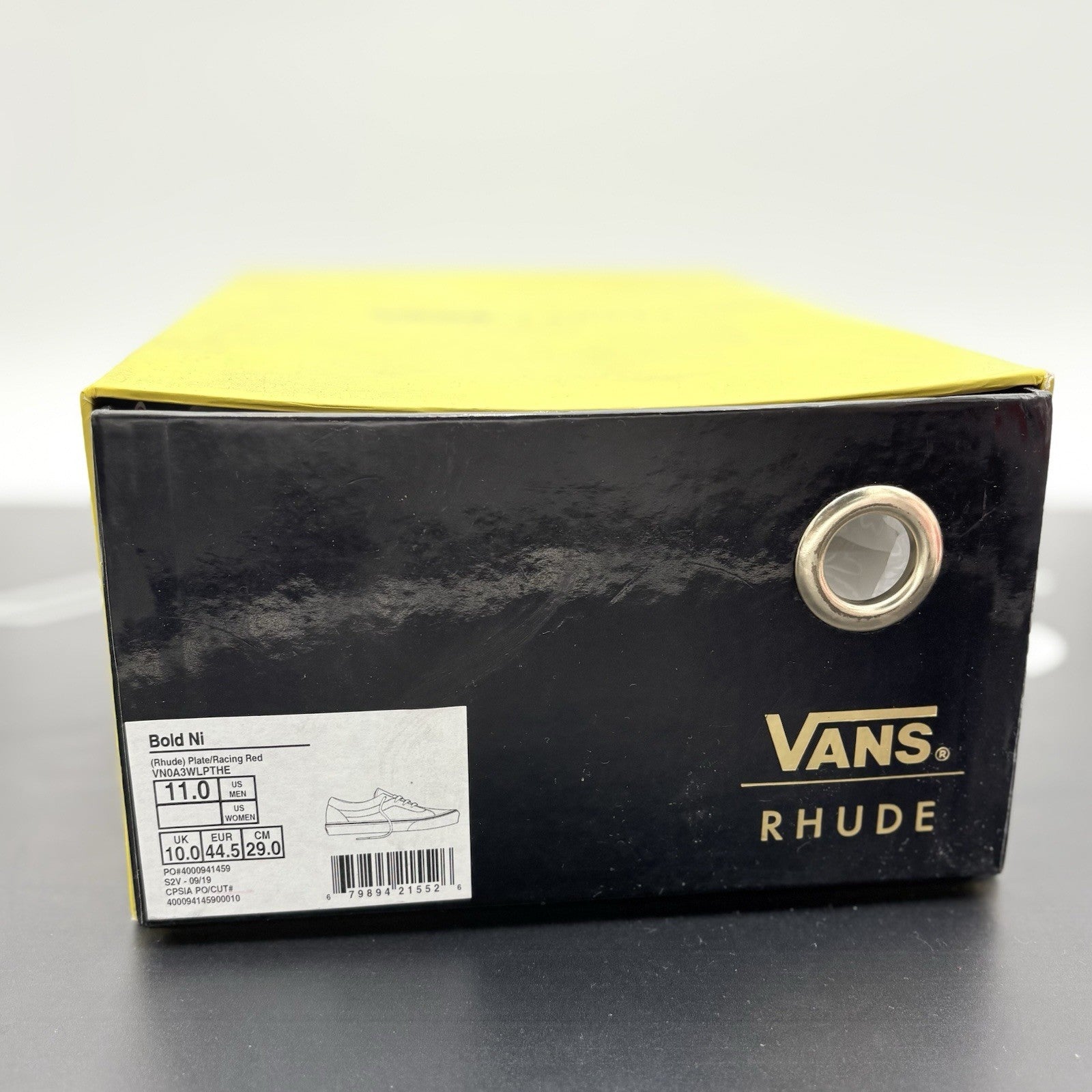 Size 11 - Rhude x Vans Bold Ni ' California Plate - Red ' | BRAND NEW!