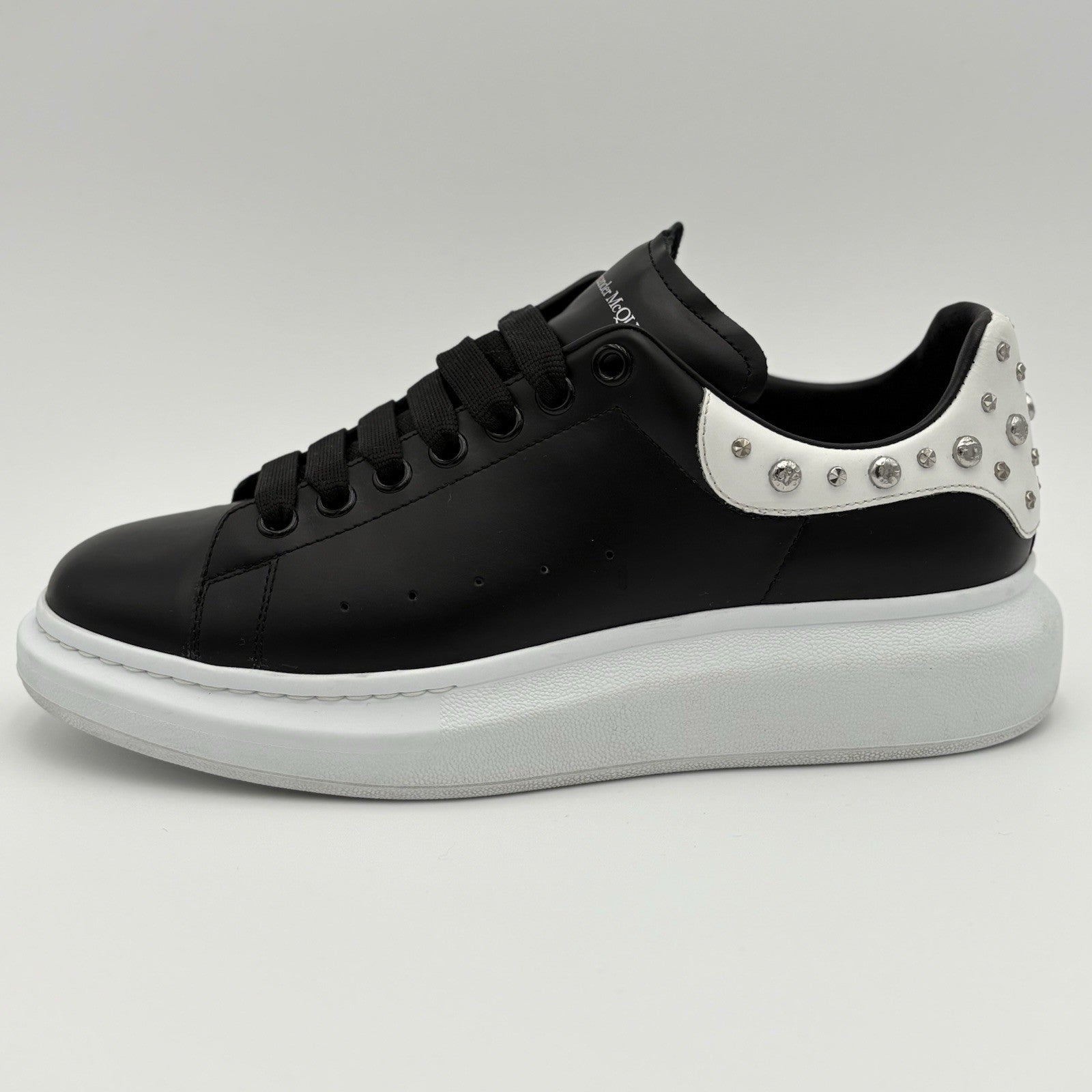 Size 43 (10 US) - Alexander McQueen Studded Oversized ' Black White ' | CLEAN!