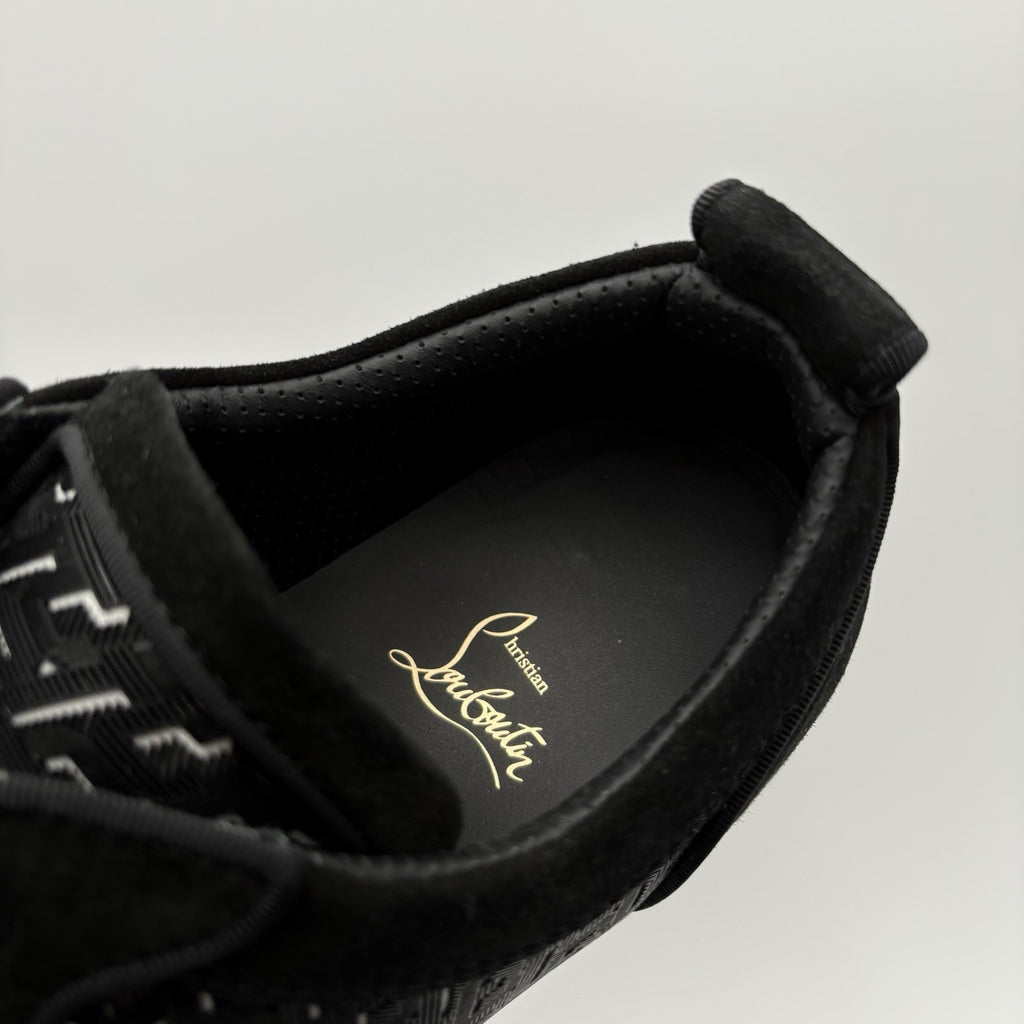 Size 45.5 (12.5 US) Christian Louboutin Rantulow Orlato Flat ' Black ' EXCELLENT