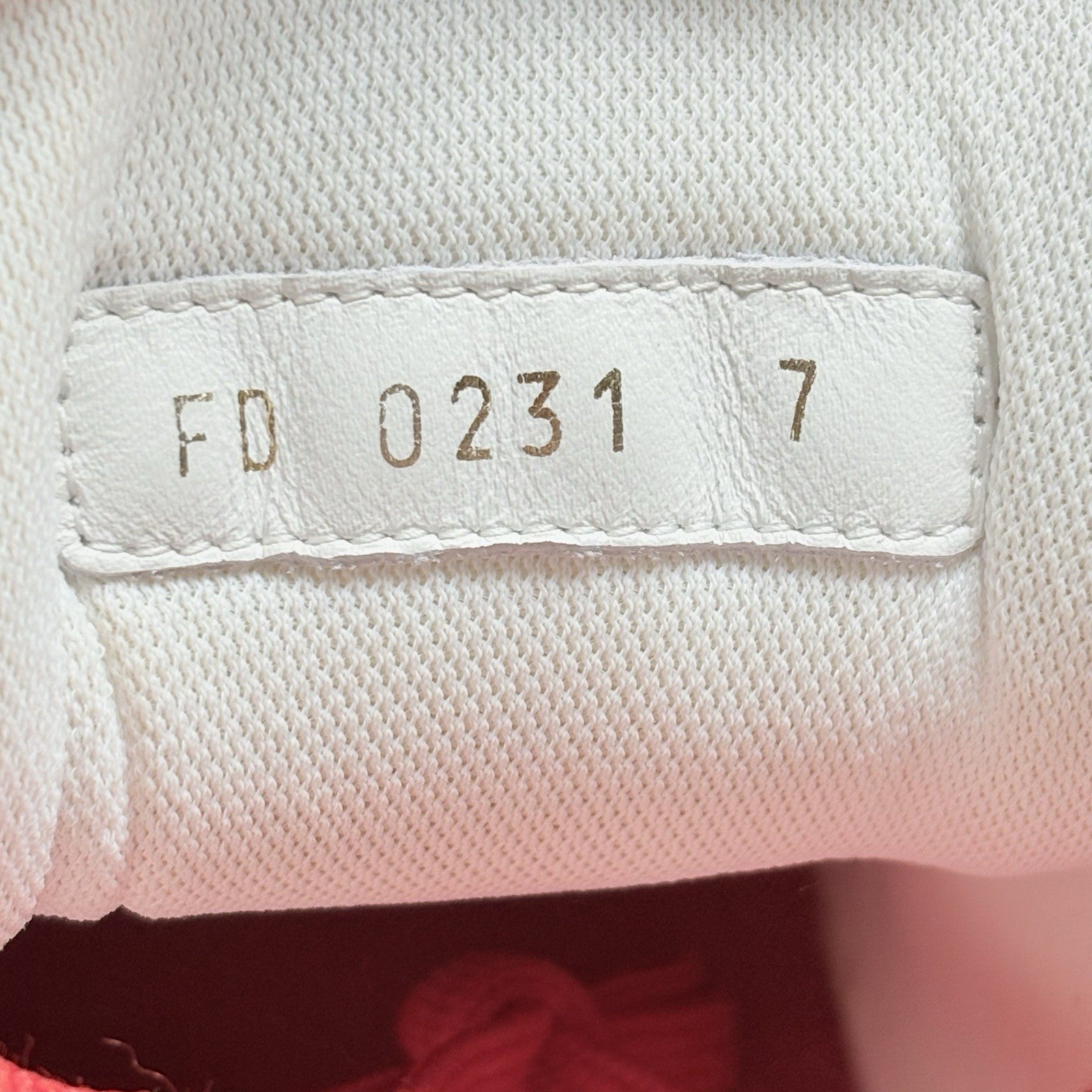 Size 7 LV (8-8.5 US) Louis Vuitton Trainer  ' Red White ' | SUPER CLEAN!