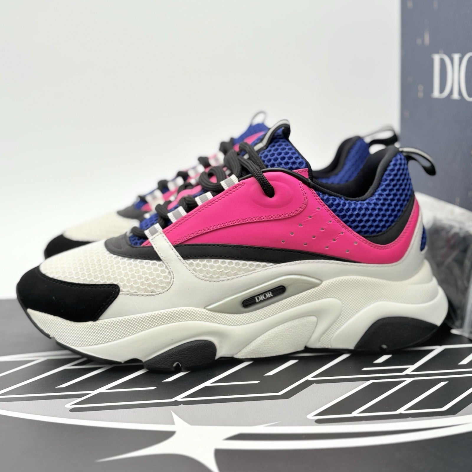 Size 42 (9 US) - Dior B22 Sneaker ' Pink Blue White ' | ONLY WORN 3x