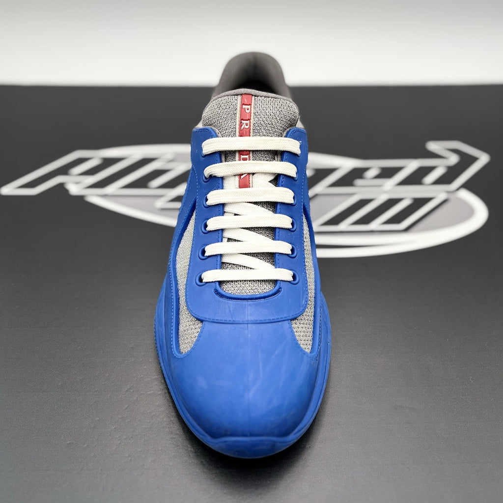 Size 45 (12 US) - Prada America's Cup Soft Rubber ' Blue ' | GOOD!