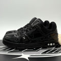 Size 6 LV (7-7.5 US) Louis Vuitton Trainer ' Patent Leather Black ' | GREAT COND