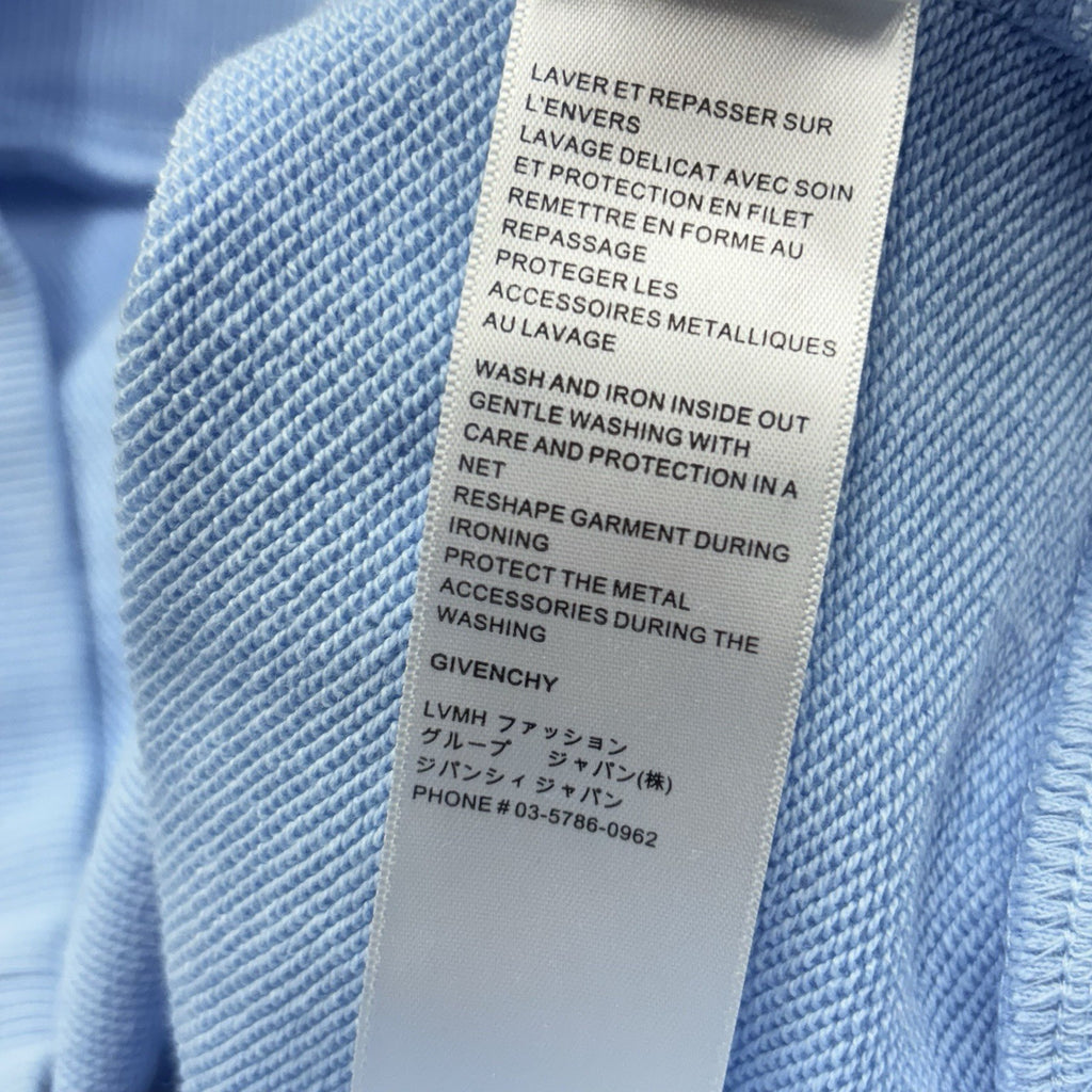 Size S - Givenchy Refracted Embroidered Hoodie ' Baby Blue ' | GREAT CONDITION!