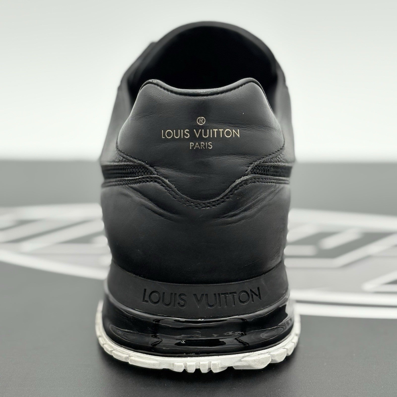Size 9.5 LV (10.5-11 US) Louis Vuitton Run Away ' Black White ' | GOOD CONDITION