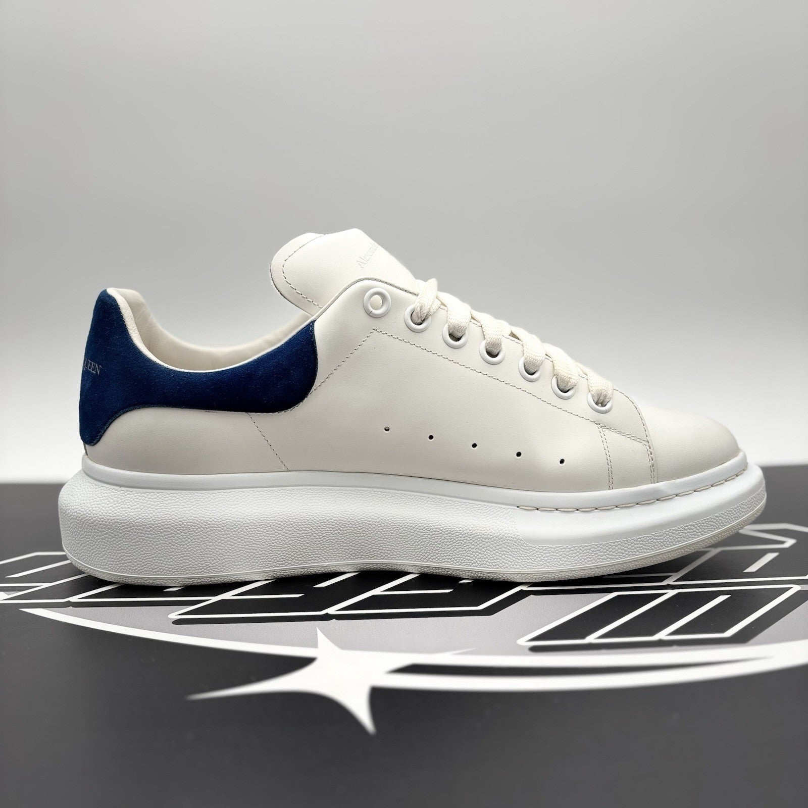 Size 45 (12 US) - Alexander McQueen Oversized ' White, Blue ' | GREAT CONDITION!