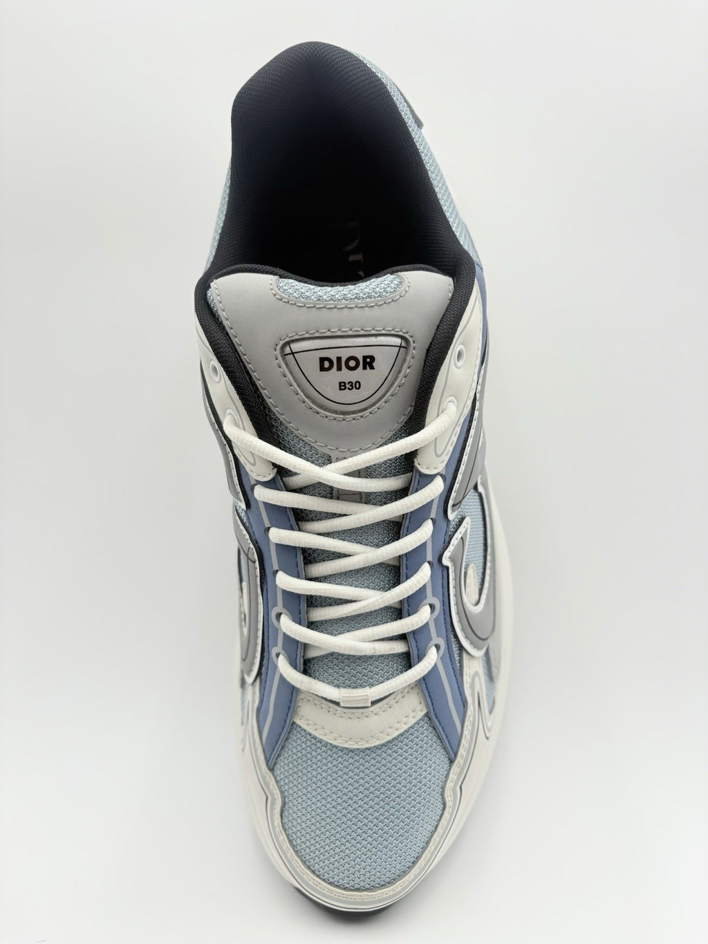 Size 46 (13 US) - Dior B30 Reflective Sneaker ' Blue Grey White ' | SUPER CLEAN!