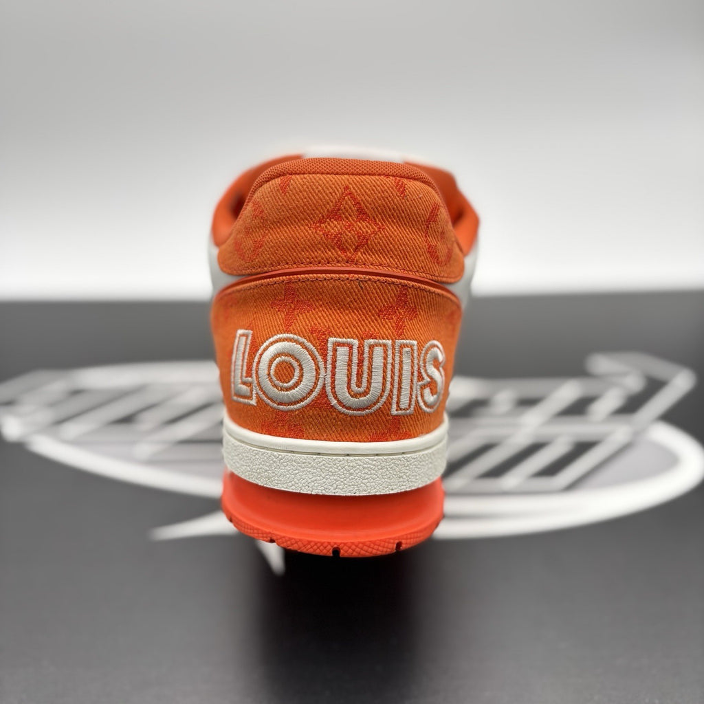 Size 9 LV (10-10.5 US) Louis Vuitton Trainer Strap ' Orange ' | GREAT CONDITION!