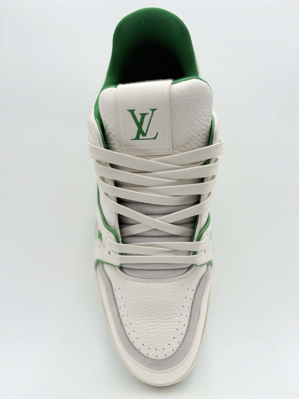 Size 11 LV (12-12.5 US) Louis Vuitton Trainer ' White Green ' | GREAT CONDITION!