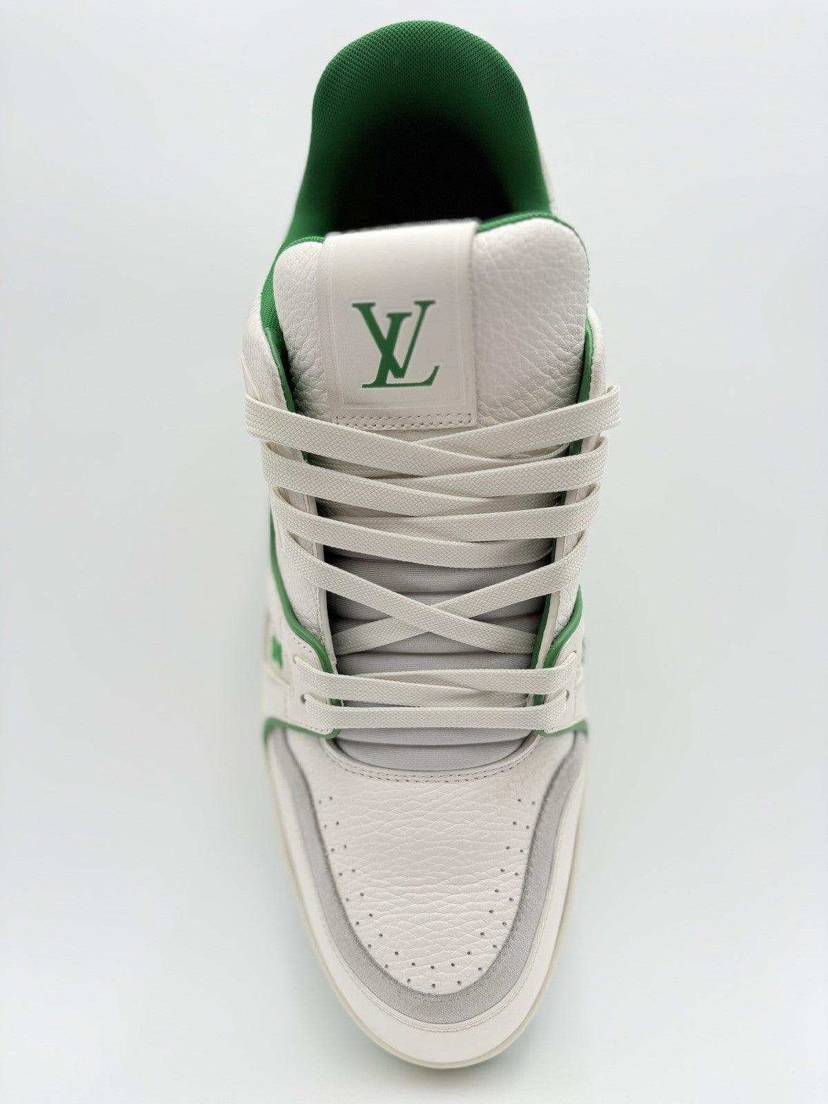 Size 11 LV (12-12.5 US) Louis Vuitton Trainer ' White Green ' | GREAT CONDITION!
