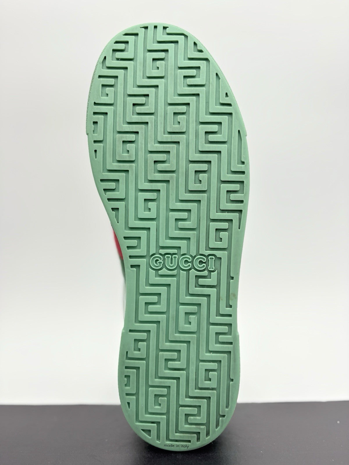 Size 10.5 G (11 US) - Gucci Ace GG Crystal Canvas ' Green ' | SUPER CLEAN!