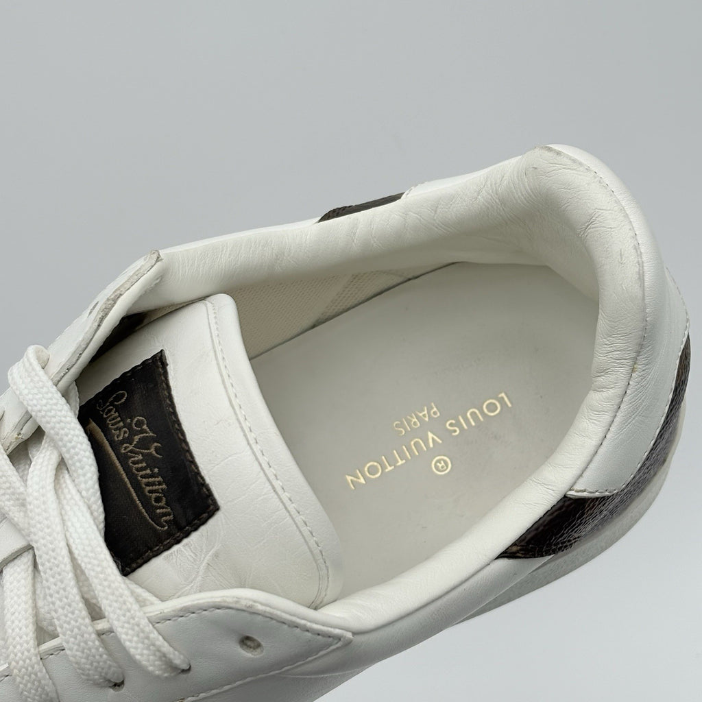 Size 9 LV (10-10.5 US) - Louis Vuitton Rivoli Leather  ' White Brown ' | GOOD!