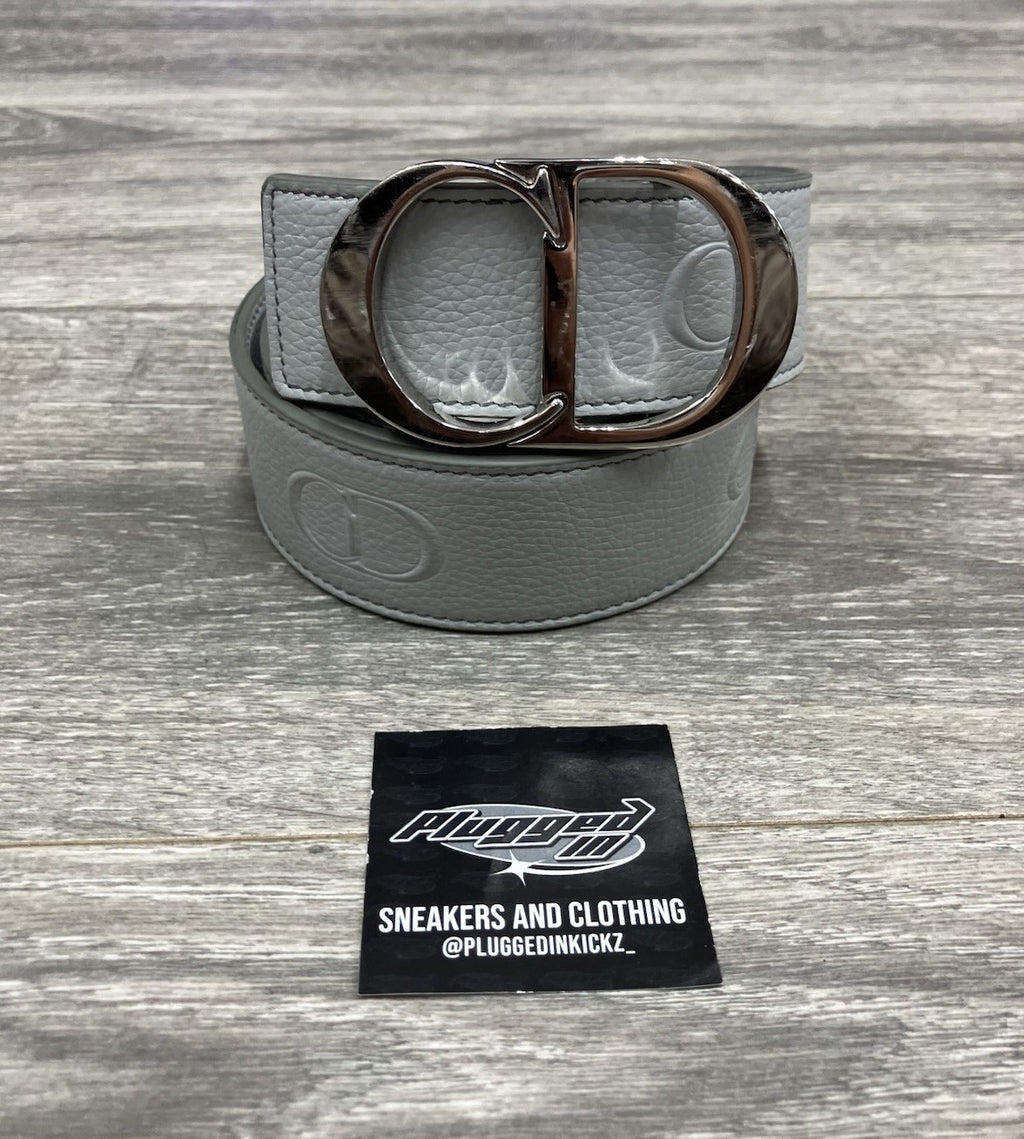 Size 90/36 - Dior CD Buckle Belt ' Leather Gray ' | GOOD CONDITION!