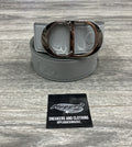 Size 90/36 - Dior CD Buckle Belt ' Leather Gray ' | GOOD CONDITION!
