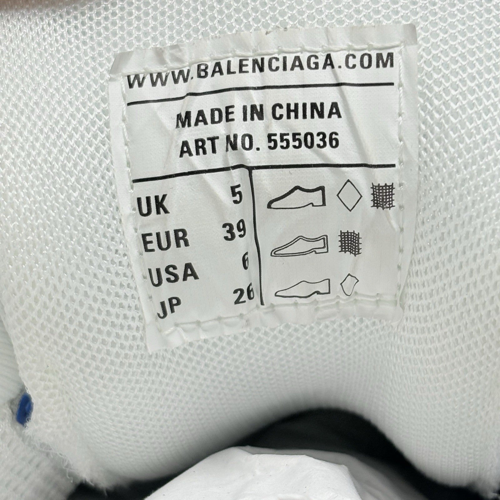 Size 39 (6 US) - Balenciaga Track LED Sneaker ' White Blue ' | BRAND NEW