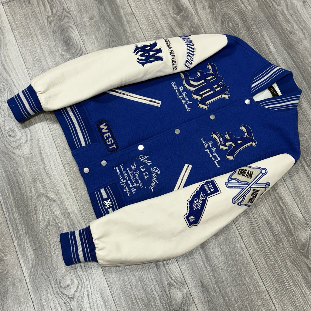 Size Large - Amiri Dream Team Varsity Jacket ' Blue ' | WORN 3x | 100% AUTHENTIC