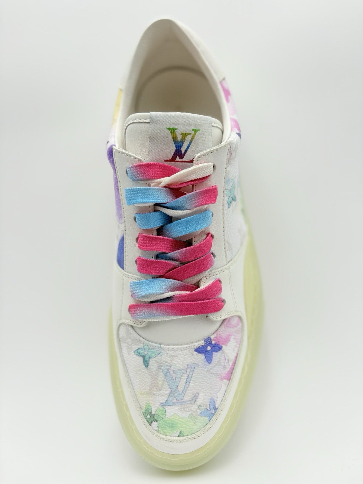 Size 8 LV (9-9.5 US) Louis Vuitton Ollie ' White Rainbow Monogram ' | GREAT COND