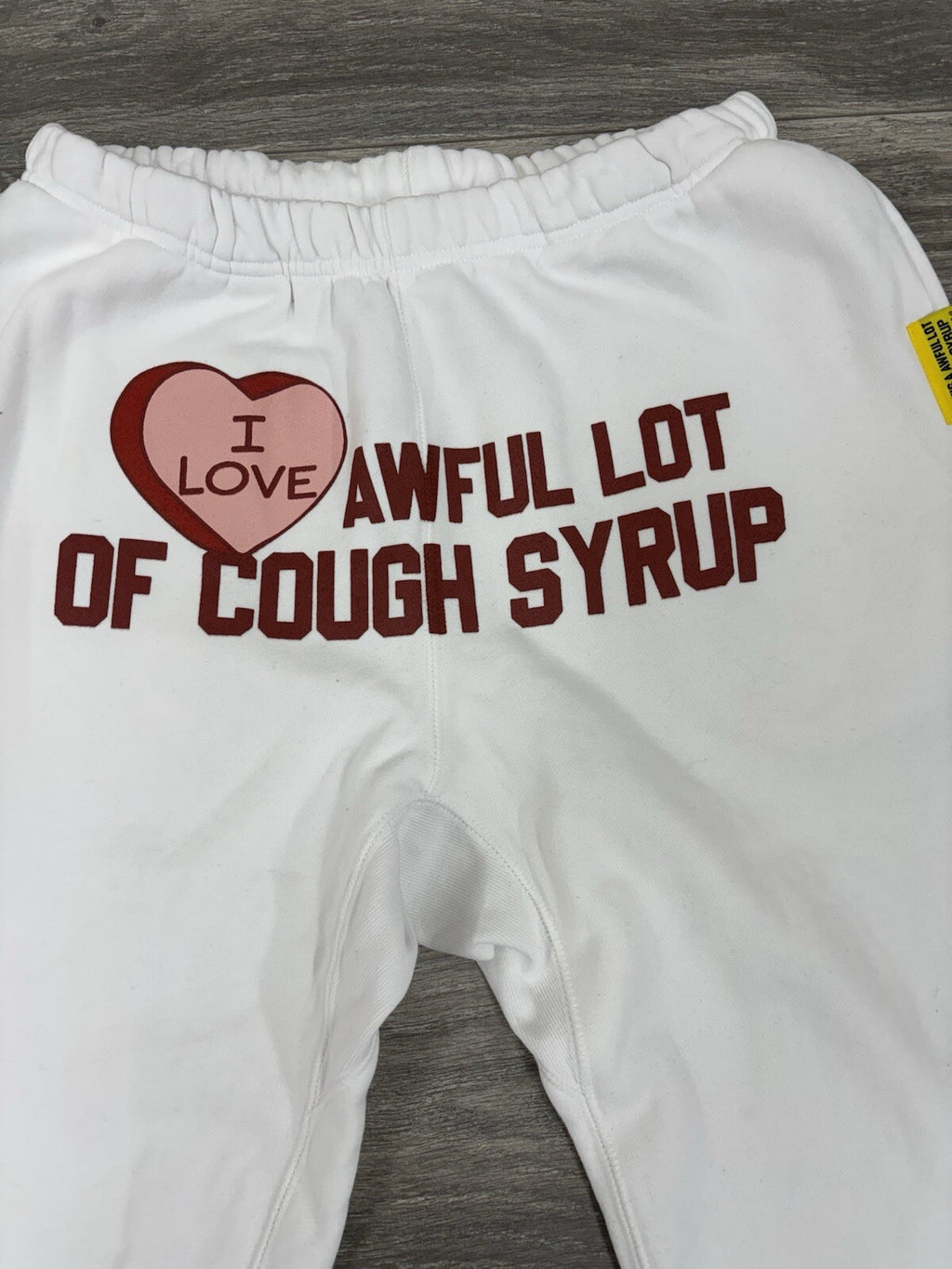 Size L - That's A Awful Lot Of Cough Syrup Sweatpants ‘ Valentines Day ‘ | NEW!