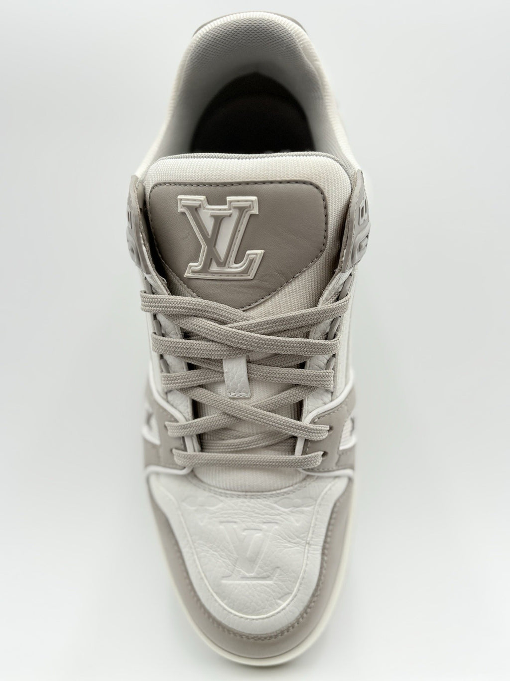 Size 7.5 LV (8.5-9 US) Louis Vuitton Trainer ' Grey White ' | GOOD CONDITION!