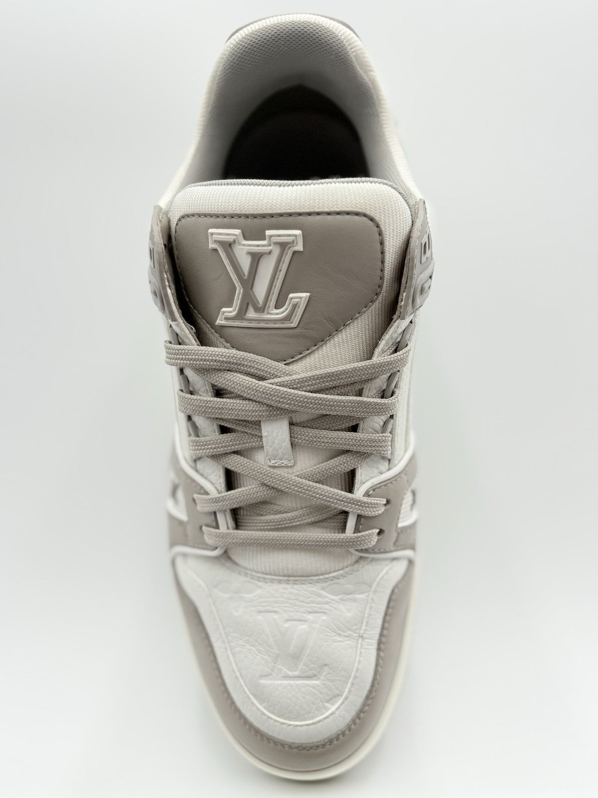 Size 7.5 LV (8.5-9 US) Louis Vuitton Trainer ' Grey White ' | GOOD CONDITION!