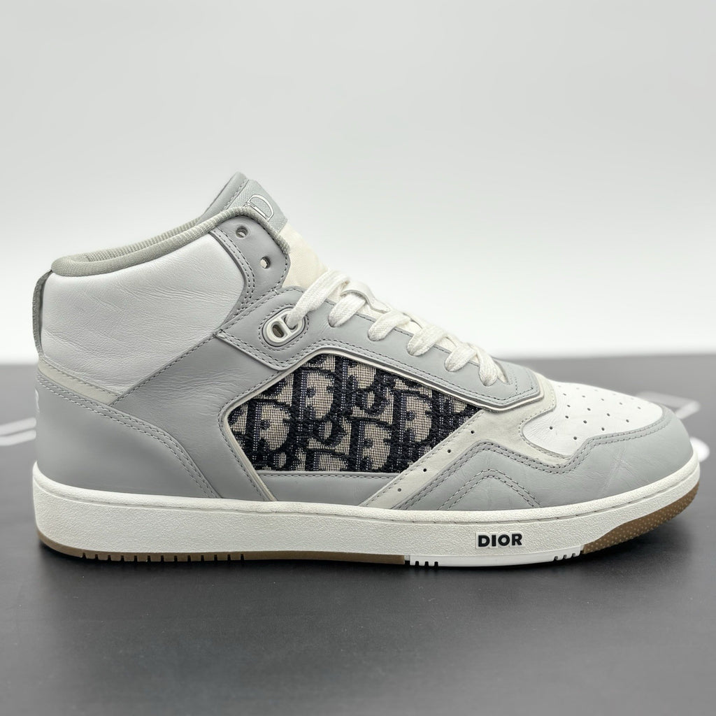 Size 45 (12 US) Dior B27 Oblique High Top ' Grey ' | SUPER CLEAN!