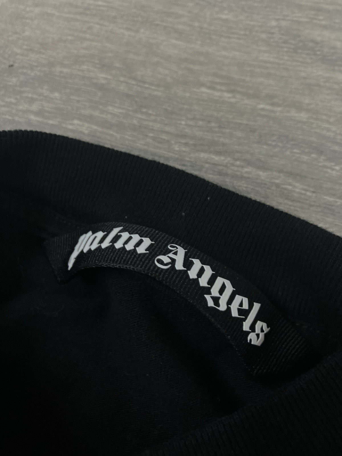 Size Medium - Palm Angels Logo Crew T-Shirt ' Black ' GOOD CONDITION!