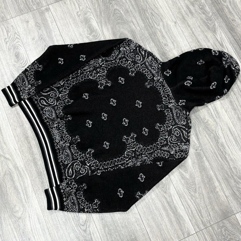 Size L - Amiri Bandana Basketball Hoodie ' Black ' | GREAT CONDITION!