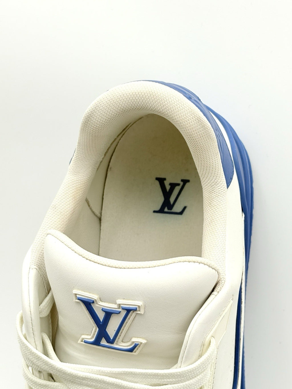 Size 10 LV (11-11.5 US) Louis Vuitton Trainer ' White Blue ' | SUPER CLEAN!