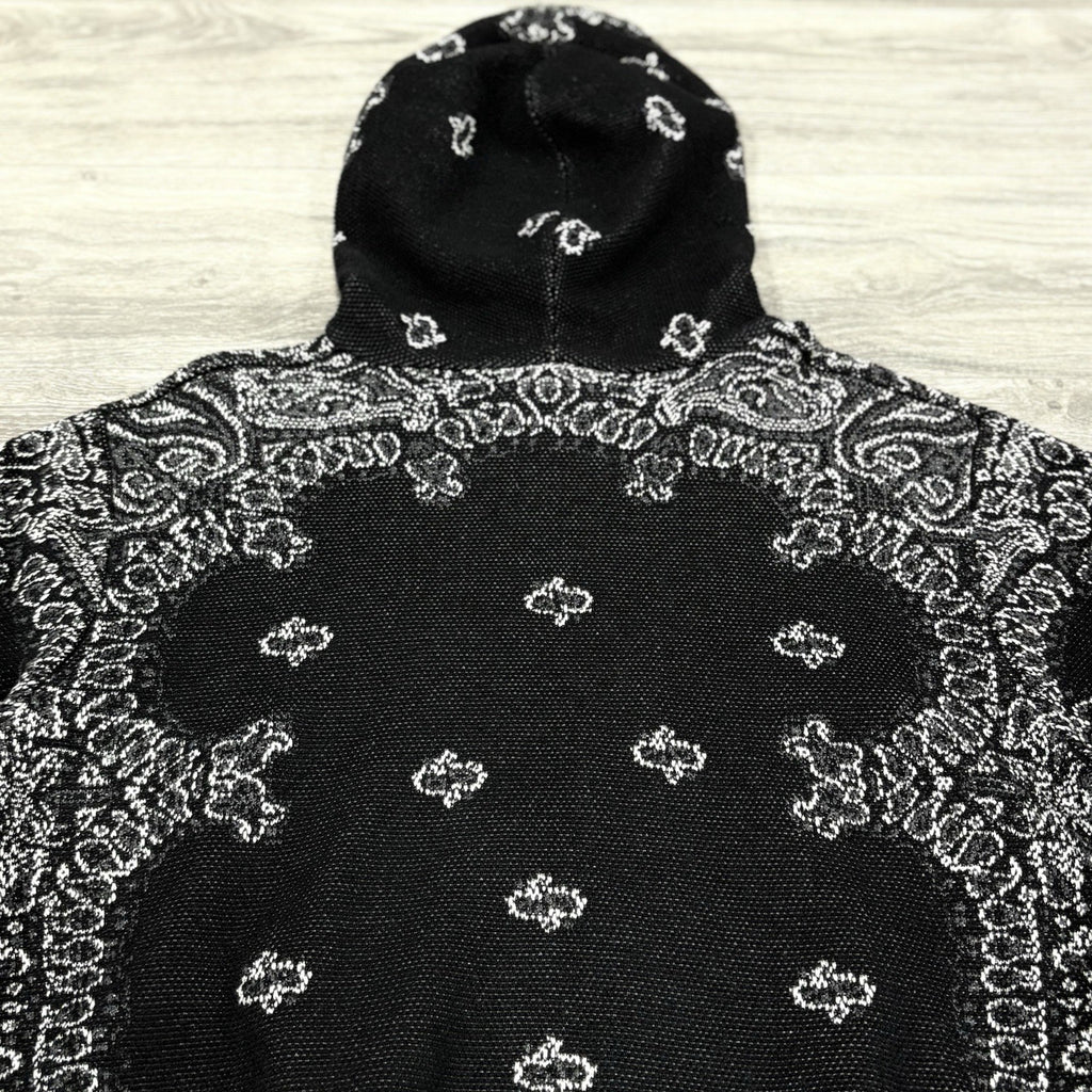 Size L - Amiri Bandana Basketball Hoodie ' Black ' | GREAT CONDITION!