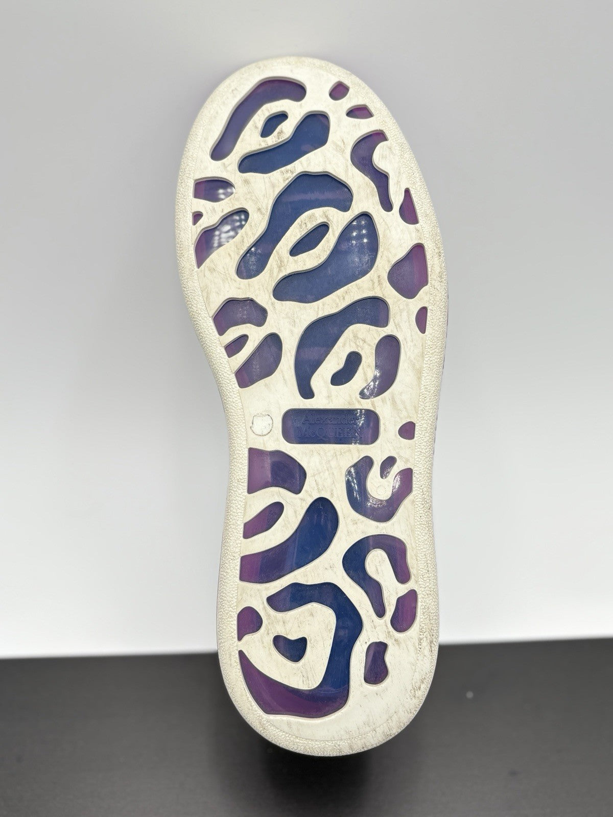 Size 42 (9 US) Alexander McQueen ' Transparent Sole White Purple ' | GREAT COND!