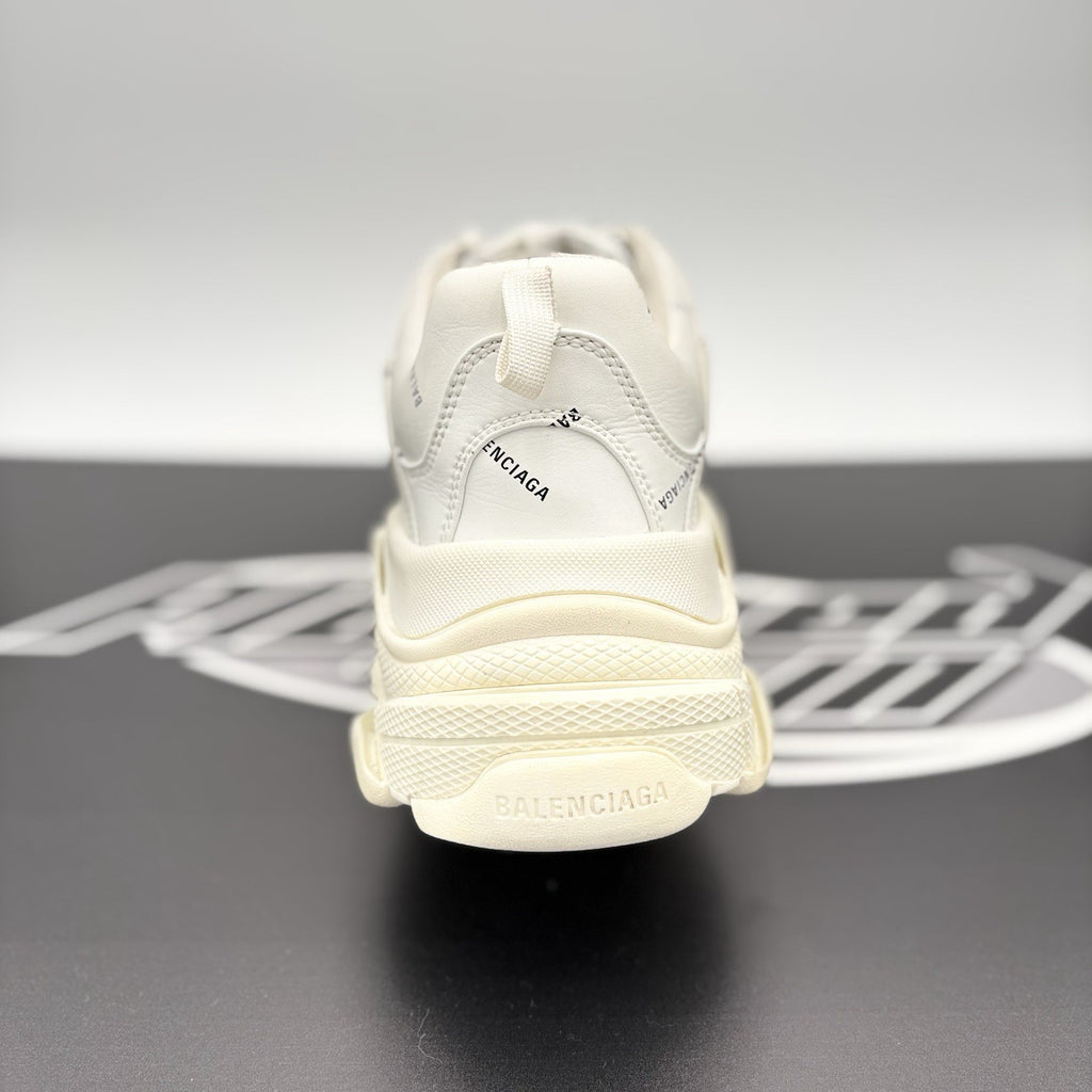 Size 45 (12 US) - Balenciaga Triple S ' Allover Logo White ' | GREAT!