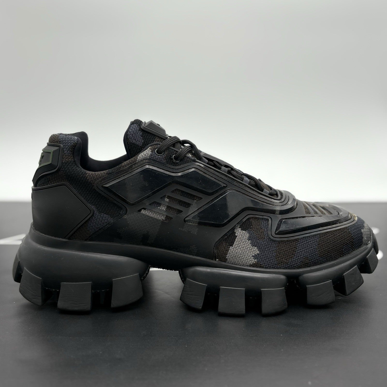 Size 11 UK (12 US) Prada Cloudbust Thunder ' Camo - Smokey Grey ' | SUPER CLEAN!