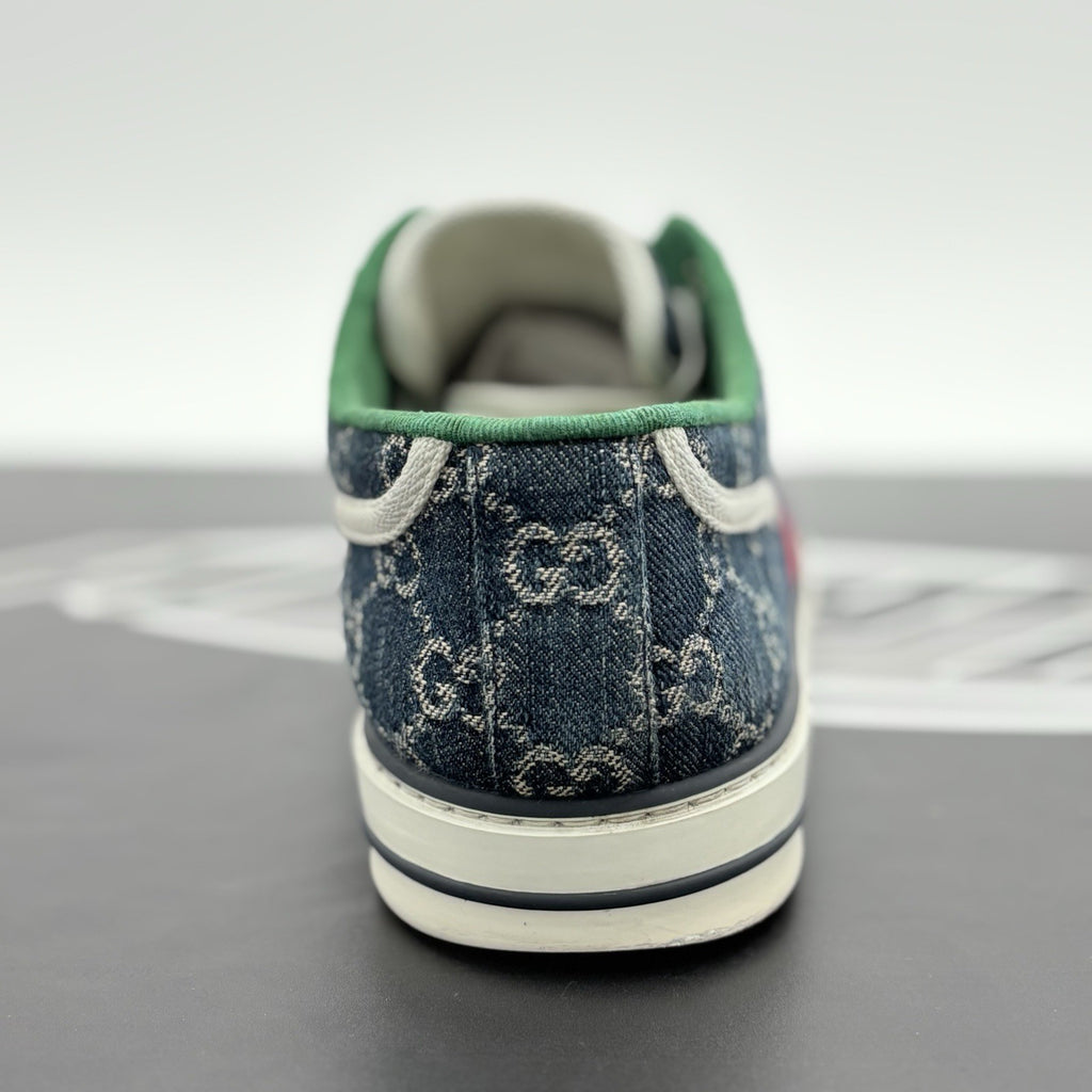 Size 11 G (11.5 US) - Gucci Tennis 1977 Denim GG Print Sneaker | GREAT CONDITION